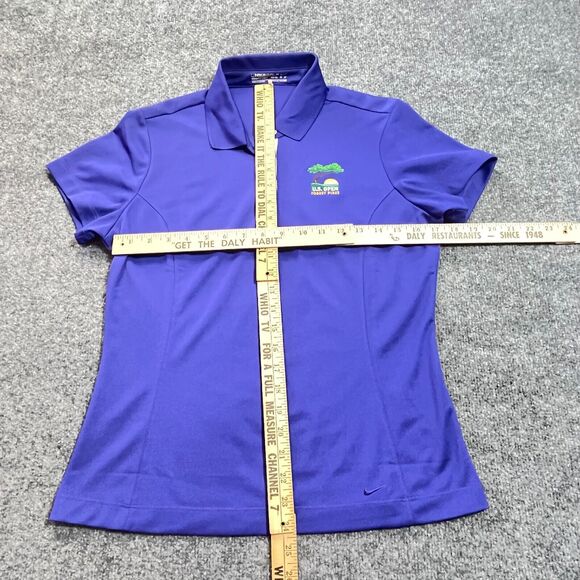 Nike Polo Womens Medium Purple U.S. Open Torrey Pines Golf Top Fit Dry Med - Picture 5 of 12